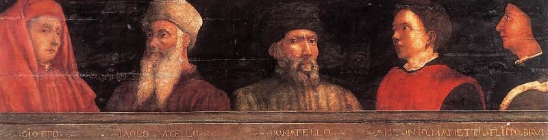 UCCELLO, Paolo Five Famous Men er oil painting image